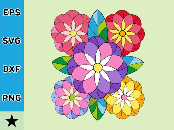 Abstract Boho Floral SVG Vector: Graphics for Modern Illustrations