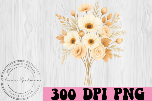 Autumn Floral Arrangment Graphics for Seasonal Crafts