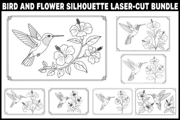 Decorative Floral Panel Laser Cut Files for Graphics and Illustrations