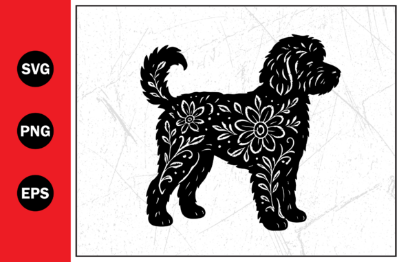 Floral Dog Silhouette Botanical Svg Png Review