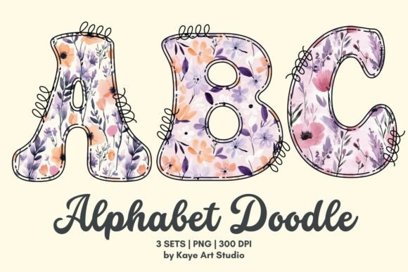 Floral Patterns Alphabet Clipart PNG: A Designer's Review