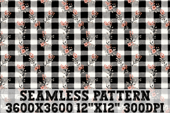 Floral Plaid Seamless Pattern Graphics and Illustrations Review