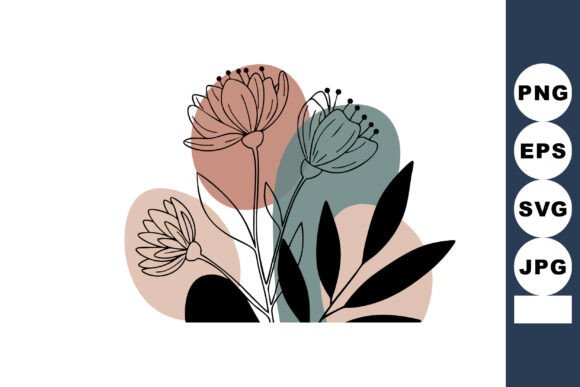 Minimalist Floral Vector with Abstract S: A Review for Graphics and Illustrations