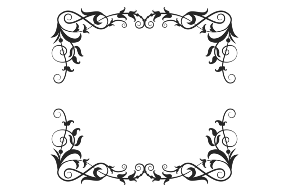 Ornate Frame. Decorative Baroque Floral Review