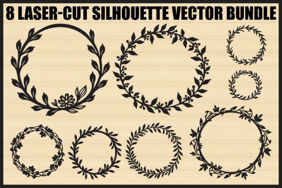 Vintage Floral Frame Vector Set for Graphics & Illustrations