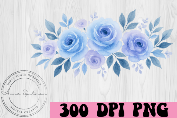 Watercolor Blue Purple Floral Swag: Premium Graphics for Modern Illustrations